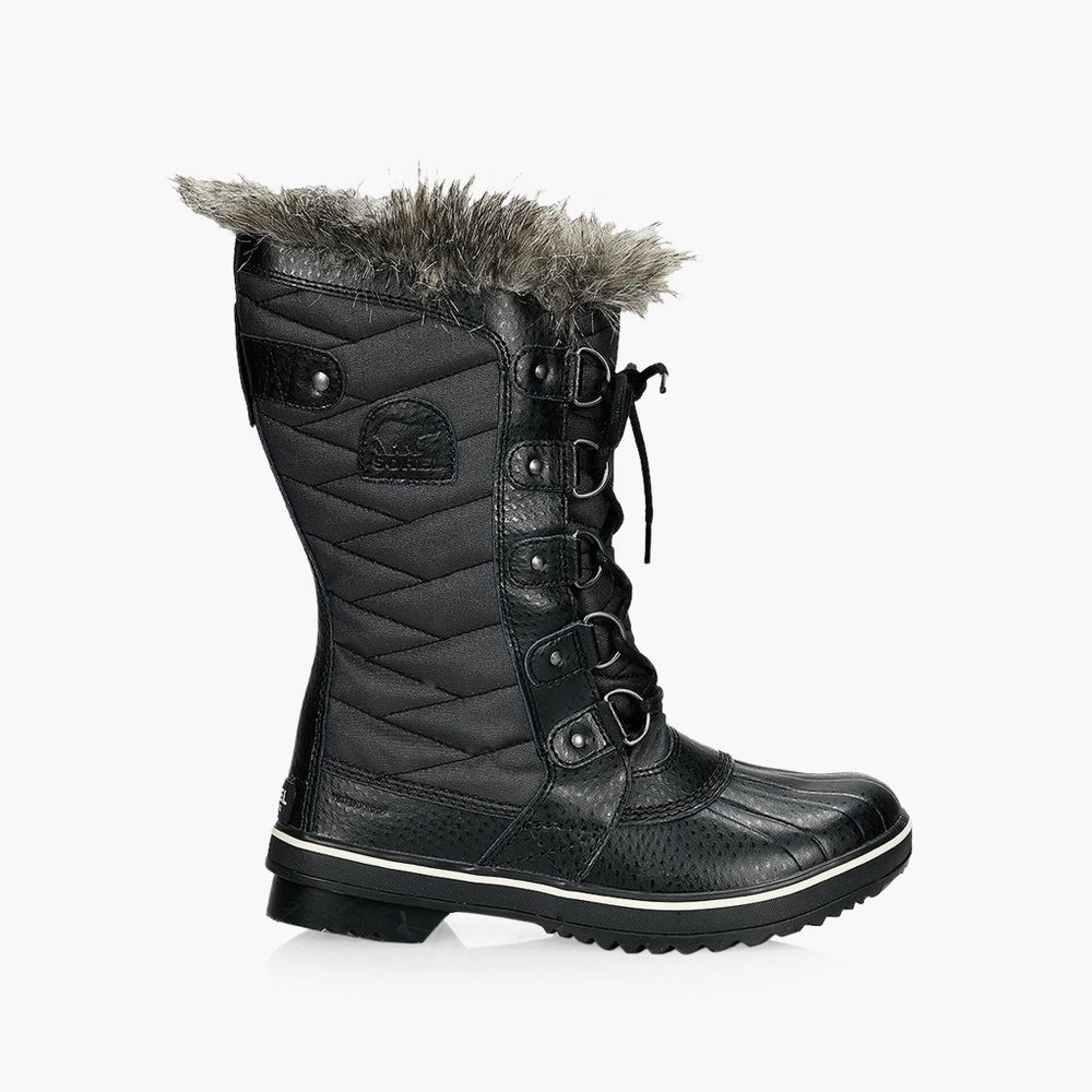 Sorel Tofino II Winter Fur Boots Black Size 9
